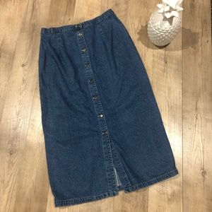 Harve' Bernard Blue Jean Denim Skirt Plus Size 18
